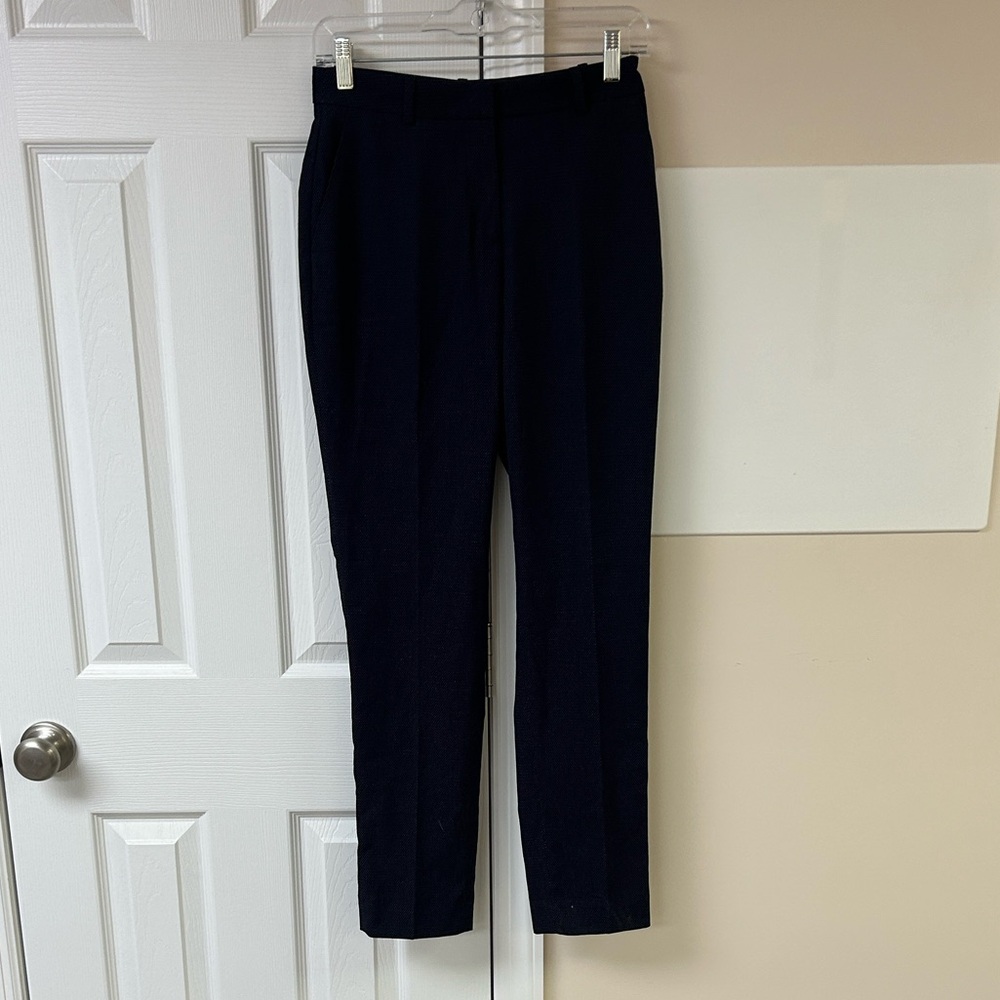H&M Navy Polka Dot Dress Pants